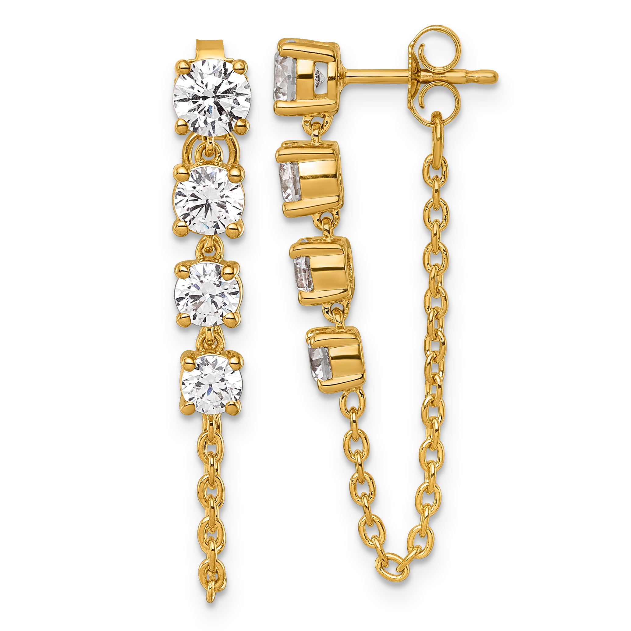 14ky Lab Grown VS/SI+ G+ Complete Diamond Earrings