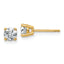 14K Yellow Gold 5/8 ct Lab-Created Diamond VS+ F+, 4-Prong Stud Earrings