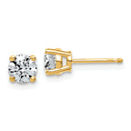 14K Yellow Gold 7/8 ct Lab-Created Diamond VS/SI+ G+, 4-Prong Stud Earrings