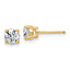14K Yellow Gold 1 ct Lab-Created Diamond VS+ F+, 4-Prong Stud Earrings