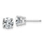 14K White Gold 2 ct Lab-Created Diamond VS/SI+ G+, 4-Prong Stud Earrings