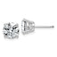 14K White Gold 4 ct Lab-Created Diamond VS/SI+ G+, 4-Prong Stud Earrings