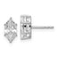 14kw 1 3/4 ctw Lab Grown Diamond VS+ F+ Marquise 6 Prong Earring