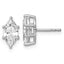 14kw 2 ctw Cert Lab Grown Diamond VS+ F+ Marquise 6 Prong Earring