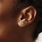 14k 1/8 carat Lab Grown Diamond VS/SI+ G+ Complete Ear Climber