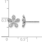 14k White Gold Diamond Earrings