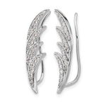 14k White Gold 1/2 carat Lab Grown Diamond VS/SI+ G+ Complete Ear Climber
