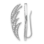 14k White Gold 1/2 carat Lab Grown Diamond VS/SI+ G+ Complete Ear Climber