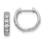 14k White Gold 1/3 carat Lab Grown Diamond VS/SI+ G+ Complete Hinged Hoop Earrings