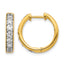 14k 1 carat Lab Grown Diamond VS/SI+ G+ Complete Hinged Hoop Earrings