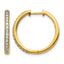 14k 1/3 carat Lab Grown Diamond VS/SI+ G+ Complete Hinged Hoop Earrings