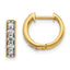14k 1/3 carat Lab Grown Diamond VS/SI+ G+ Complete Miligrain Hinged Hoop Earrings
