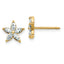 14k 5/8 carat Lab Grown Diamond VS+ F+ Complete Star Post Earrings