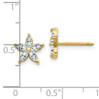 14K Flower Earring Mounting (No Stone Included)s