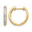 10k Diamond Complete Hinged Hoop Earrings