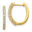 14k 1/2 carat Lab Grown Diamond VS/SI+ G+ Complete Hinged Hoop Earrings