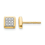 10k Diamond Post Earrings