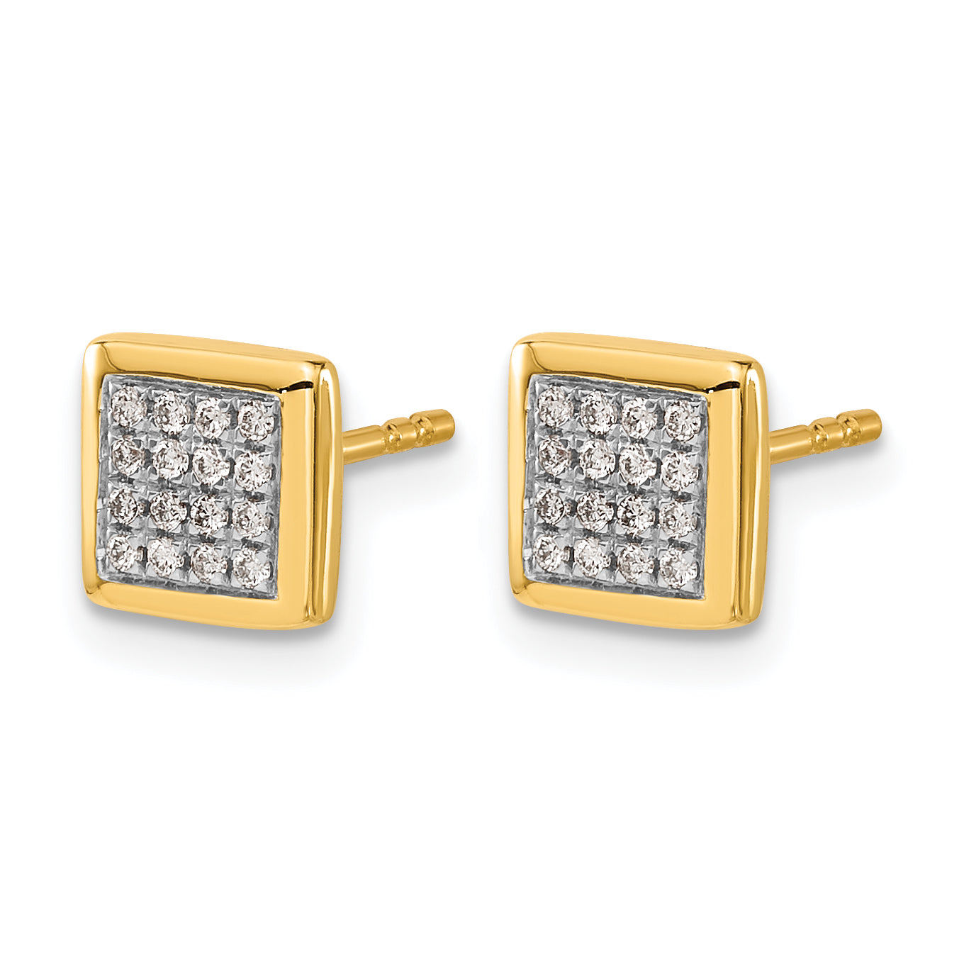 10k Diamond Post Earrings Secondary image