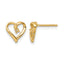 14k Fancy Diamond Heart Earring Mounting (No Stone Included)s