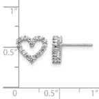 10K White Gold 1/2 ct Lab-Created Diamond VS/SI+ G+ Halo Earrings