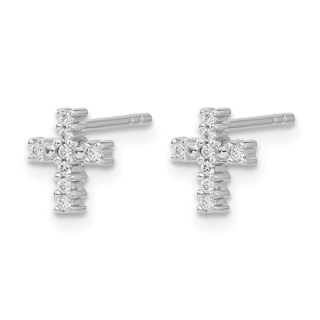14K White Gold 1/10 ct Lab-Grown Diamond Stud Earrings