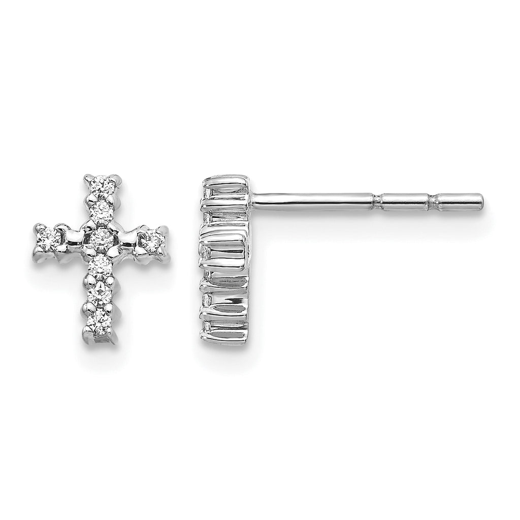 14K White Gold 1/10 ct Lab-Grown Diamond Stud Earrings