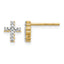 14K Yellow Gold 1/10 ct Lab-Grown Diamond Stud Earrings