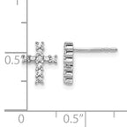 14K White Gold 1/5 ct Lab-Grown Diamond Stud Earrings