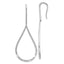 14k White Gold 1 3/4 carat Lab Grown Diamond VS+ F+ Complete Fashion Teardrop Drop Dangle Earrings