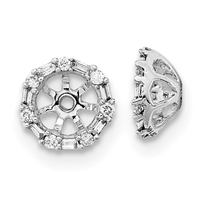 10k White Gold Diamond Earring Jackets Main image