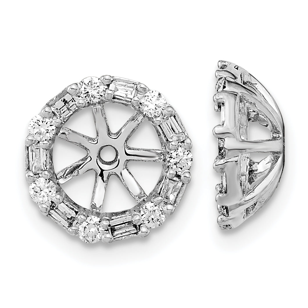 10k White Gold Diamond Earring Jackets Main image
