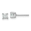 14K White Gold 1/2 ct Certified Lab-Created Diamond VS+ F+, Cushion-Cut 4-Prong Stud Earrings