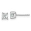 14K White Gold 3/4 ct Lab-Created Diamond VS/SI+ G+, Cushion-Cut 4-Prong Stud Earrings