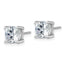 14K White Gold 5 ct Certified Lab-Created Diamond VS+ F+, Cushion-Cut 4-Prong Stud Earrings