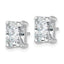 14K White Gold 4 ct Lab-Created Diamond VS+ F+, Octagon / Radiant-Cut 4-Prong Stud Earrings