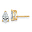 14K Yellow Gold 1 1/2 ct Lab-Created Diamond VS/SI+ G+, Pear-Cut 3-Prong Stud Earrings