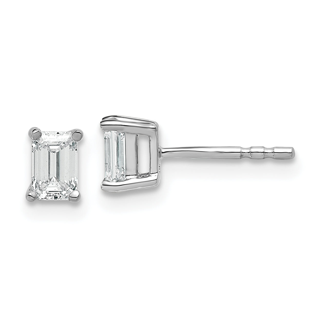 14kw 4.5x3.3mm Emerald Earring Mountings