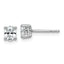 14K White Gold 1/2 ct Certified Lab-Created Diamond VS/SI+ G+, Oval-Cut 4-Prong Stud Earrings