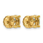 14K Yellow Gold 1 1/2 ct Lab-Created Diamond VS/SI+ G+, Oval-Cut 4-Prong Stud Earrings