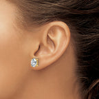 14K Yellow Gold 3 ct Certified Lab-Created Diamond VS/SI+ G+, Oval-Cut 4-Prong Stud Earrings
