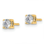 14k 1/2 carat Lab Grown Diamond VS/SI+ G+ Complete Stud Post Earrings