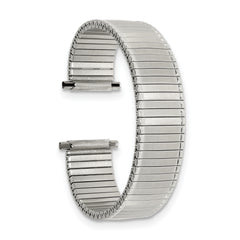 DeBeer 16-20mm Mens Satin and Polished Stainless Steel Thin-Flexo Expansion Link 6.25 inch Watch Band