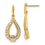 14k 1 carat Lab Grown Diamond VS/SI+ G+ Teardrop Post Dangle Earrings