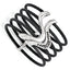 Titanium/Silver Two-Tone Cuff Bracelet