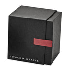 Edward Mirell Titanium Black Ti Sterling Silver Spinel Cable Flexible Cuff
