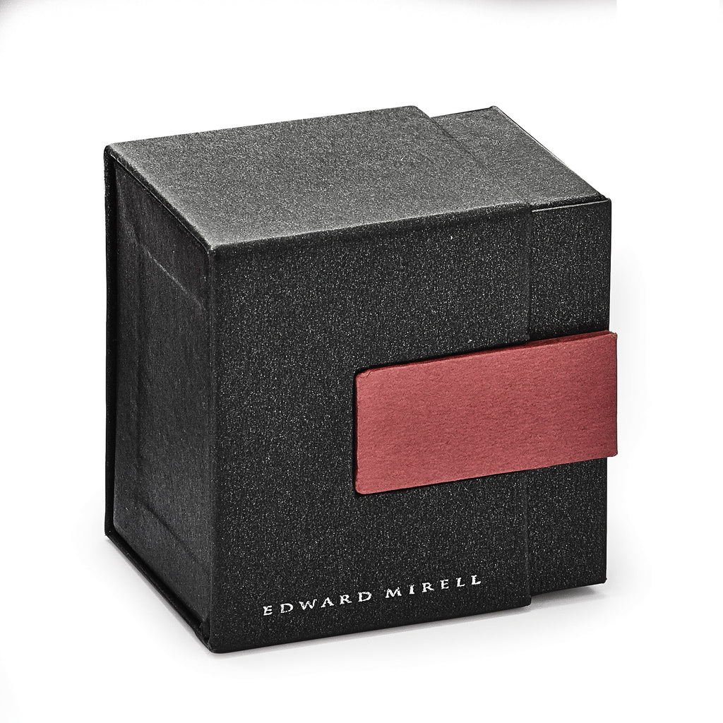 Edward Mirell Black Ti & Sterling Silver Polished Thorn Cufflinks