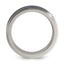 Edward Mirell Titanium Grooved Blue Anodized Flat 7.5mm Band