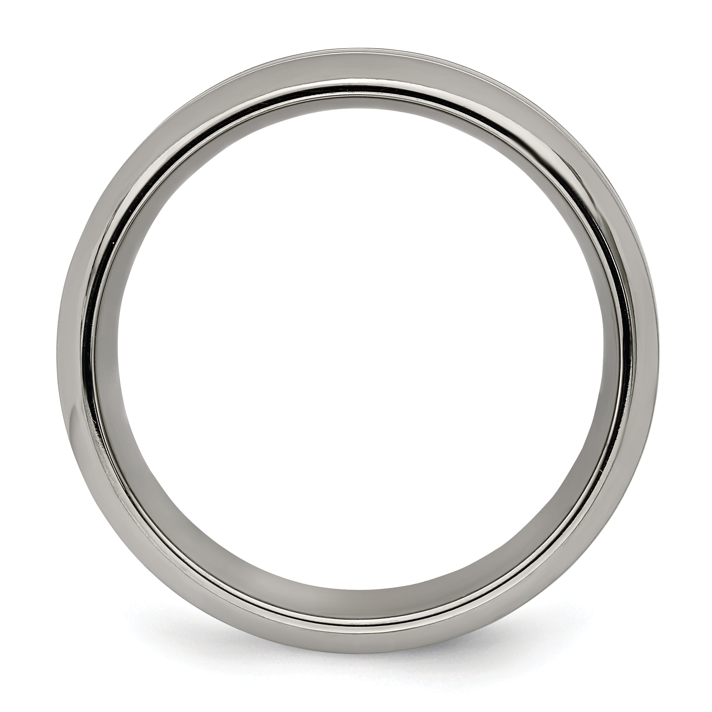 Edward Mirell Titanium with Bevel 8mm Band Secondary image