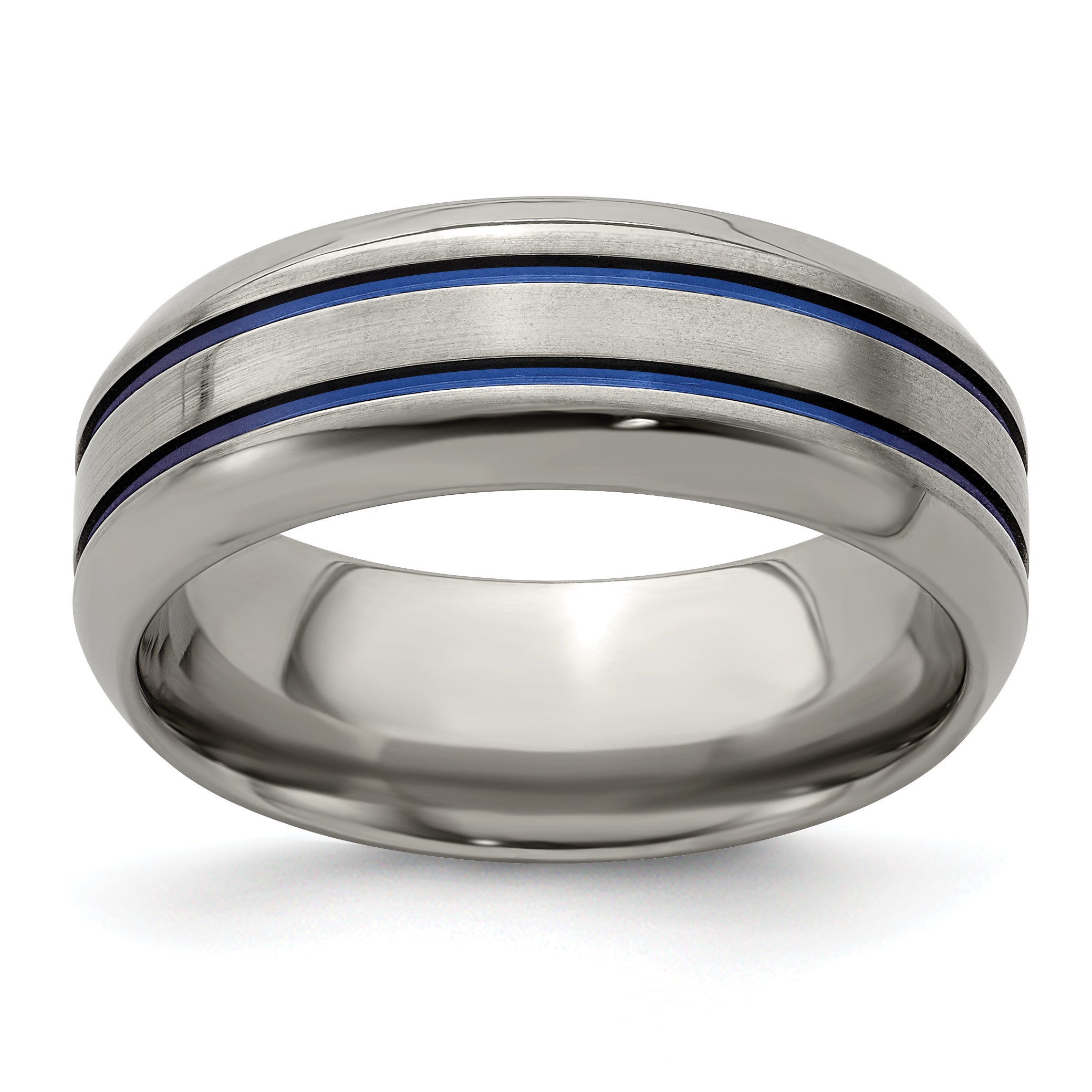 Edward Mirell Titanium with Bevel 8mm Band Main image