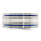 Edward Mirell Titanium w/Argentium Sterling Silver Anodized 10mm Band